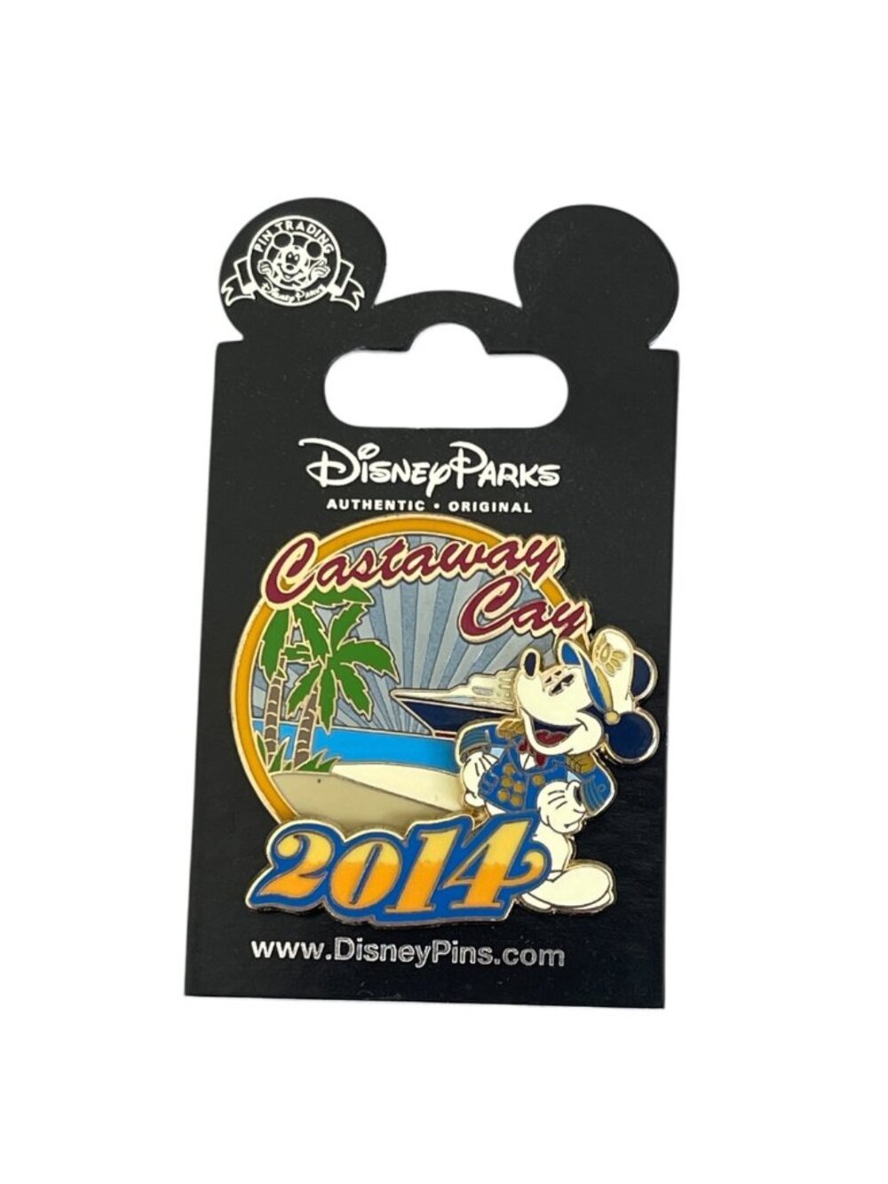 Disney Parks Disney Cruise Line 2014 Captain Mickey Mouse Castaway Cay Pin